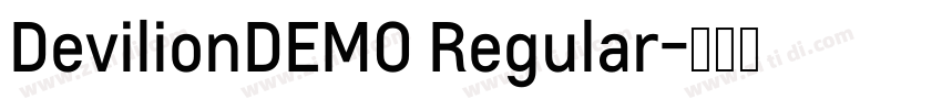 DevilionDEMO Regular字体转换